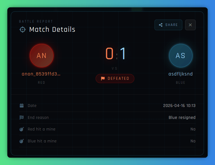 Shareable Battle Pages