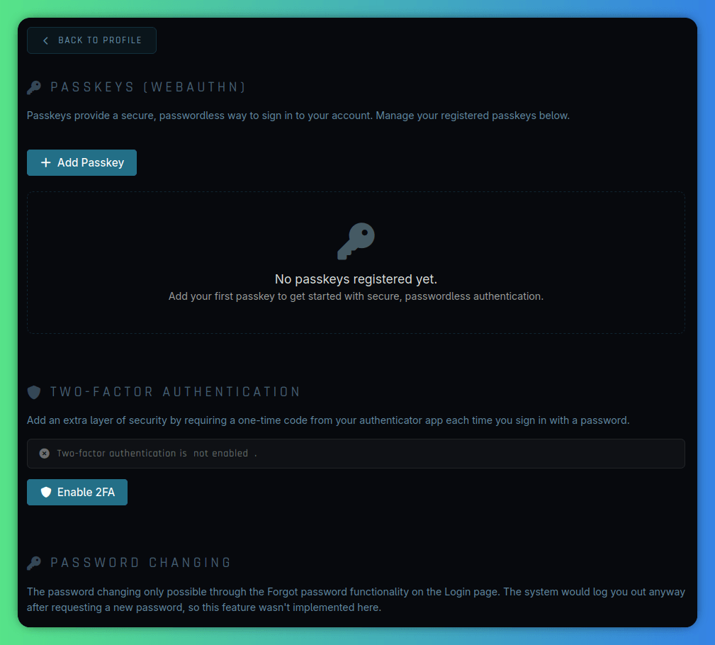 Security Dashboard